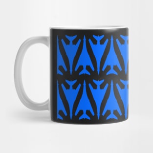 Rockwell B-1 Lancer - Blue & Black Pattern Design Mug